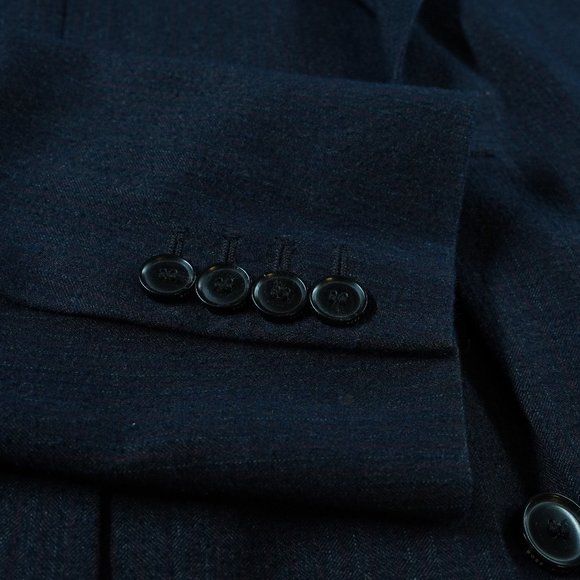 Hugo Boss Navy Blazer Sport Coat with subtle stripes - 44R - Picture 7 of 15